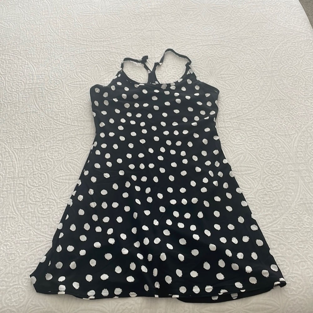 OUTDOOR VOICES Polka Dot Exercise Dress